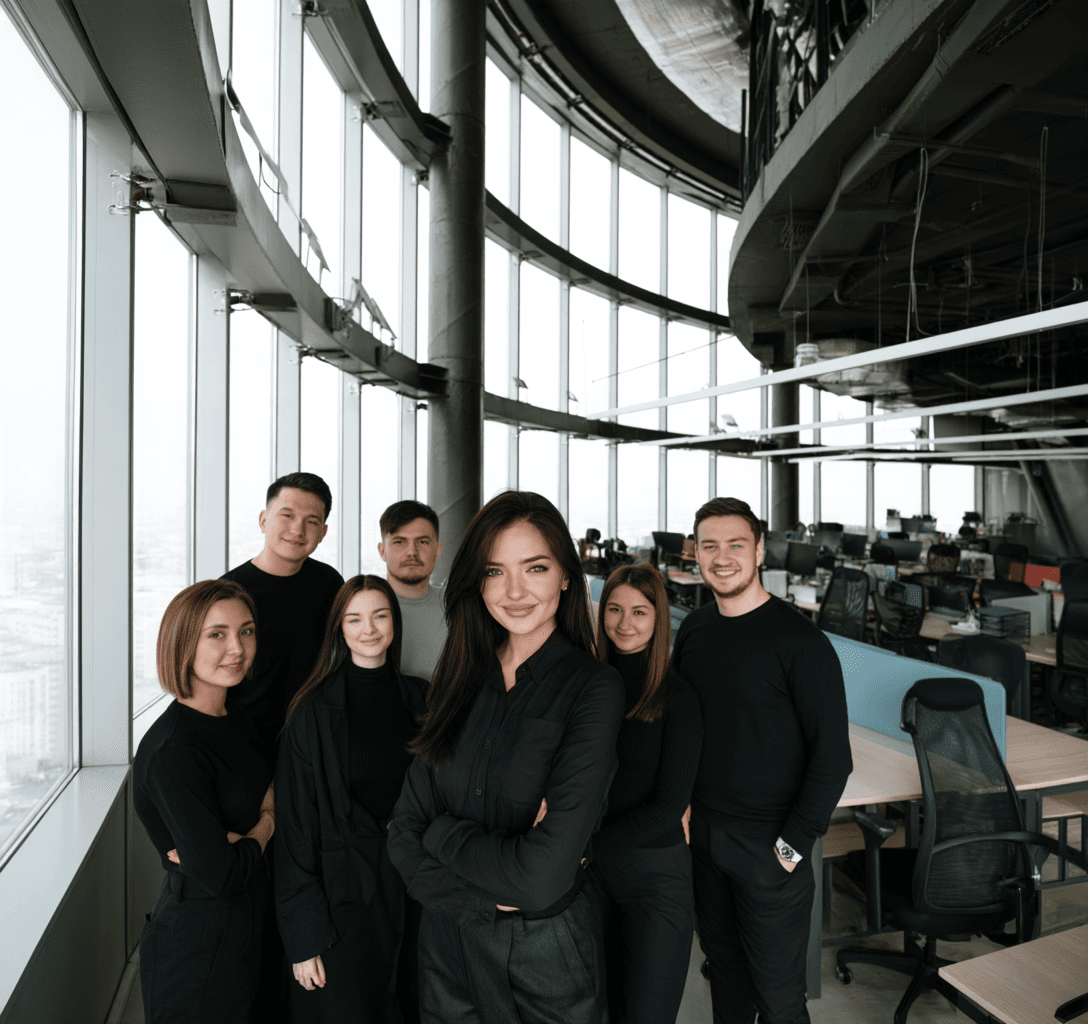 The KNOWN33 team together in the office
